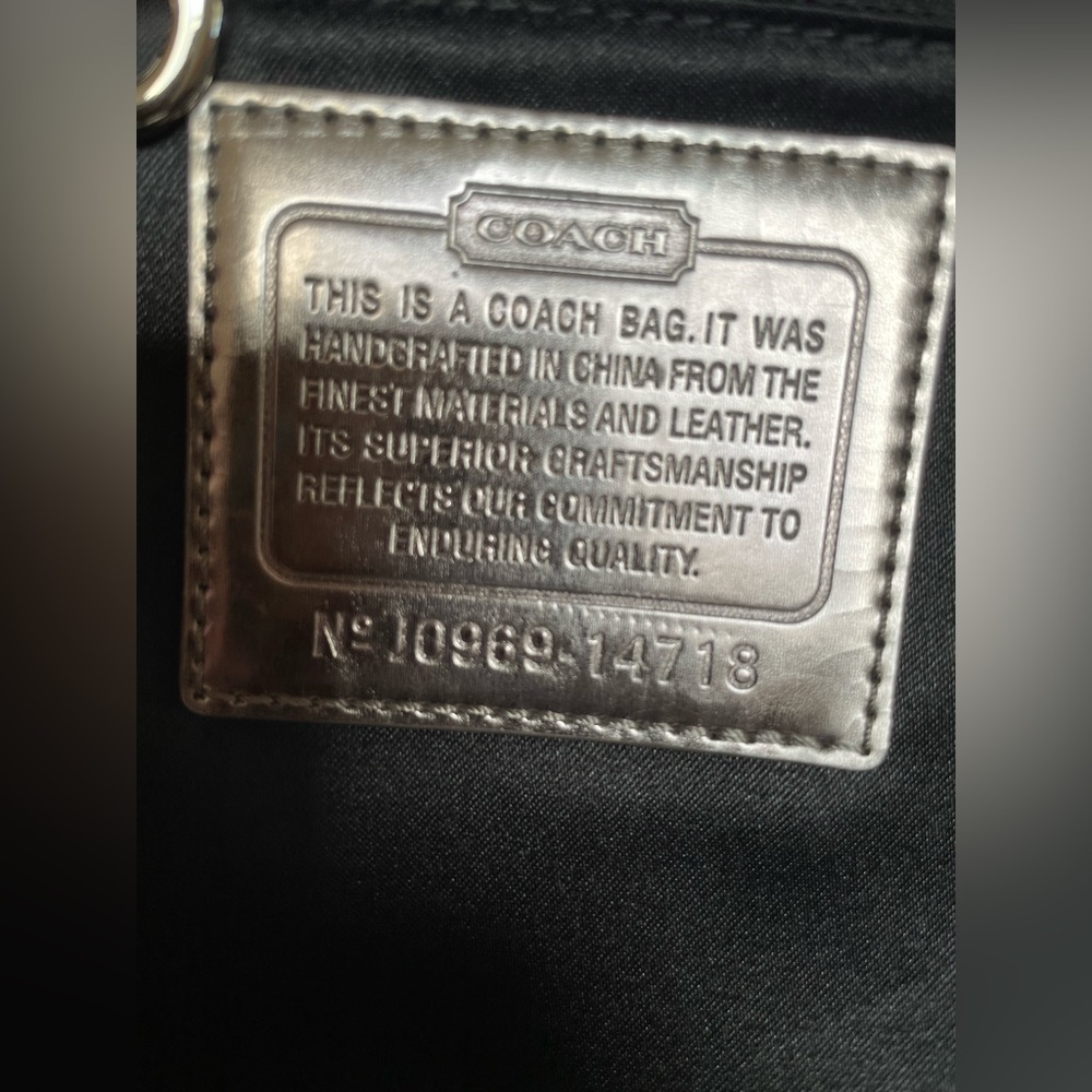 COACH Poppy Chan PEPPER Canvas Tote Bag - Picture 11 of 15